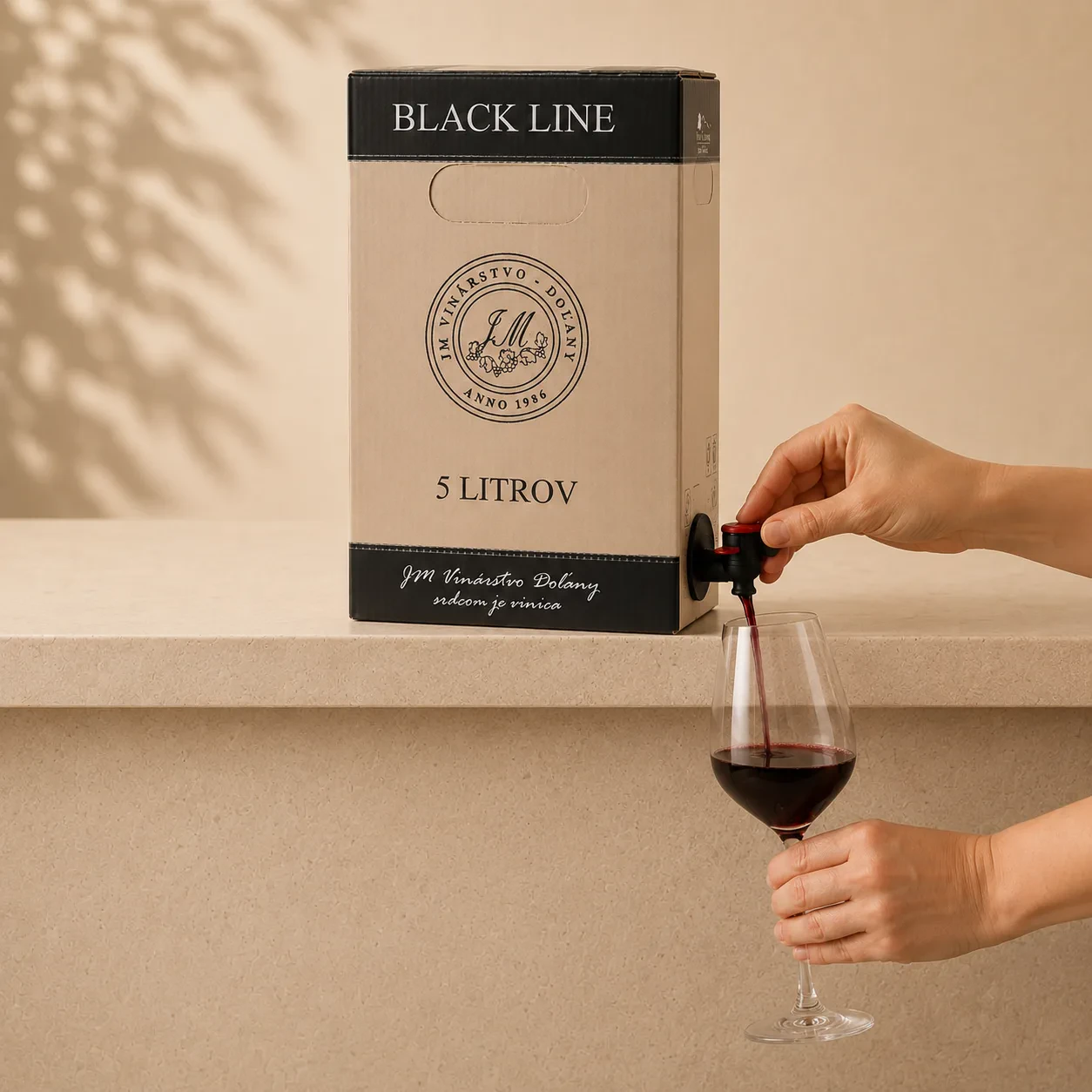 Cabernet Sauvignon červené suché bag-in-box víno - balenie 5 l - obrázok 2