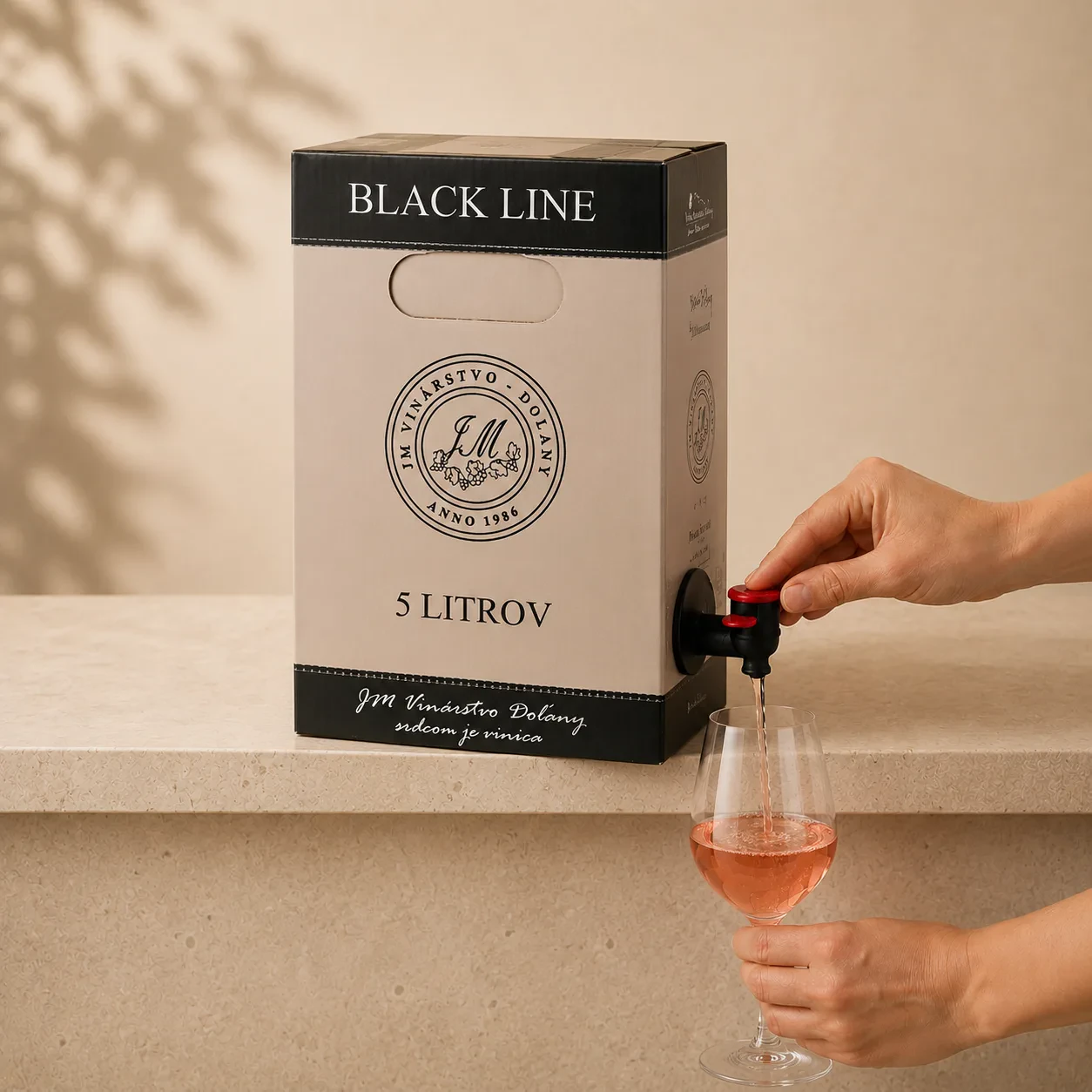 Cabernet rosé ružové polosuché bag-in-box víno - balenie 5 l - obrázok 2