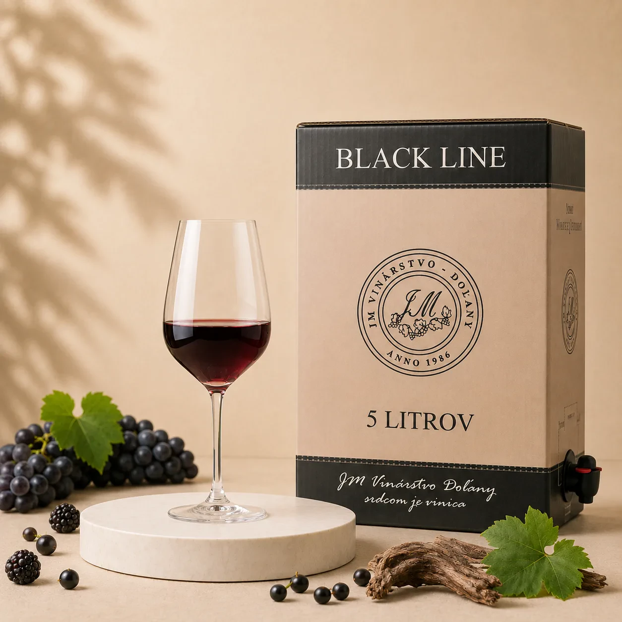 Cabernet Sauvignon červené suché bag-in-box víno - balenie 5 l