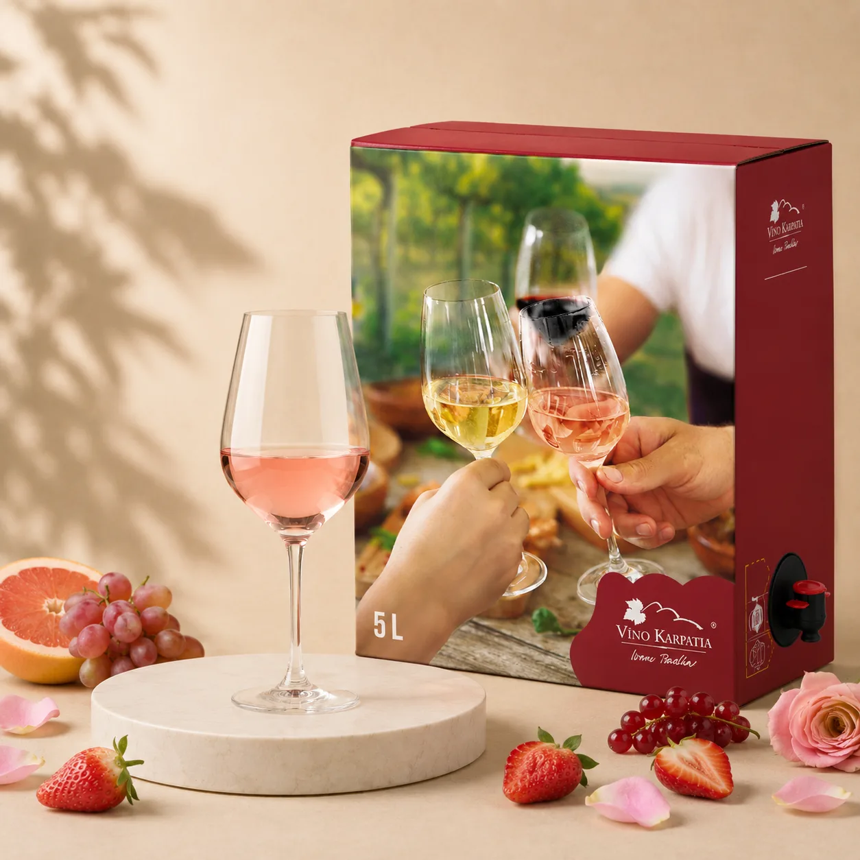 Cabernet Sauvignon rosé ružové polosuché bag-in-box víno - balenie 5 l